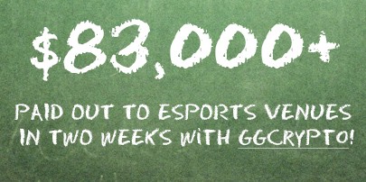 $83k of extra revenue generated for esports venues who opted into ggCrypto cryptocurrency functionality