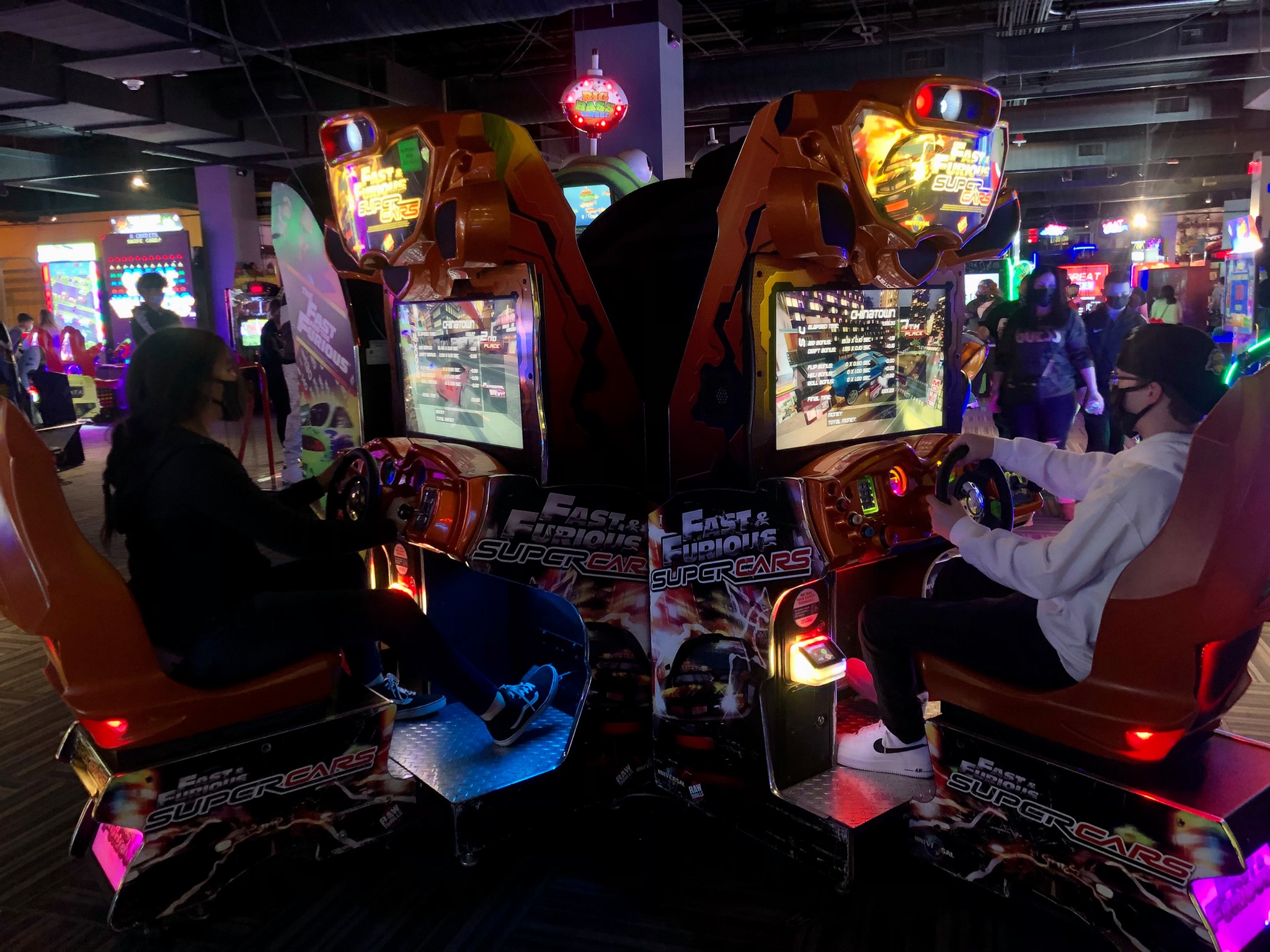 Gamers of all ages can play arcade games in GameWorks — Seattle