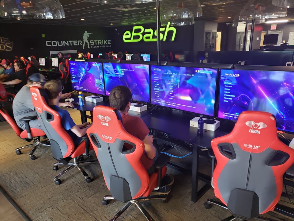 Locations utilize high end computers and tout fast internet for gaming services. (photo couresy of eBash FB page)