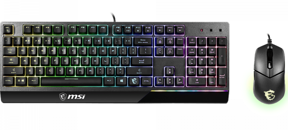 MSI Vigor GK30 Gaming Keyboard and Clutch GM11 Gaming Mouse Combo