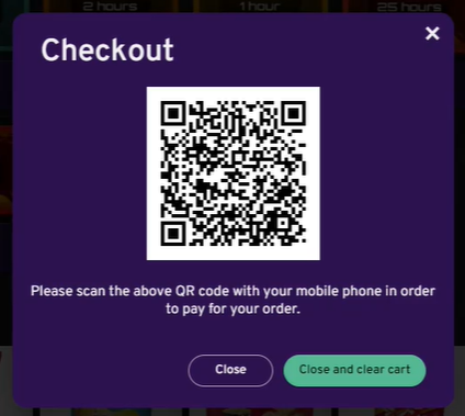Users only need to scan the QR code to pay for their purchases