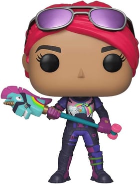 Brite Bomber figure holding a unicorn pickaxe