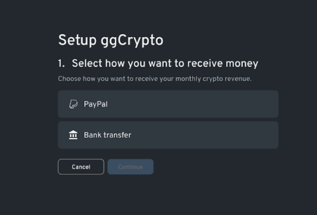 ggCrypto’s built-in wallet also lets esports center owners choose their preferred payment method