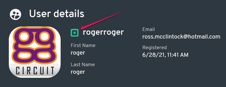 A linked users account will show the Square icon-3