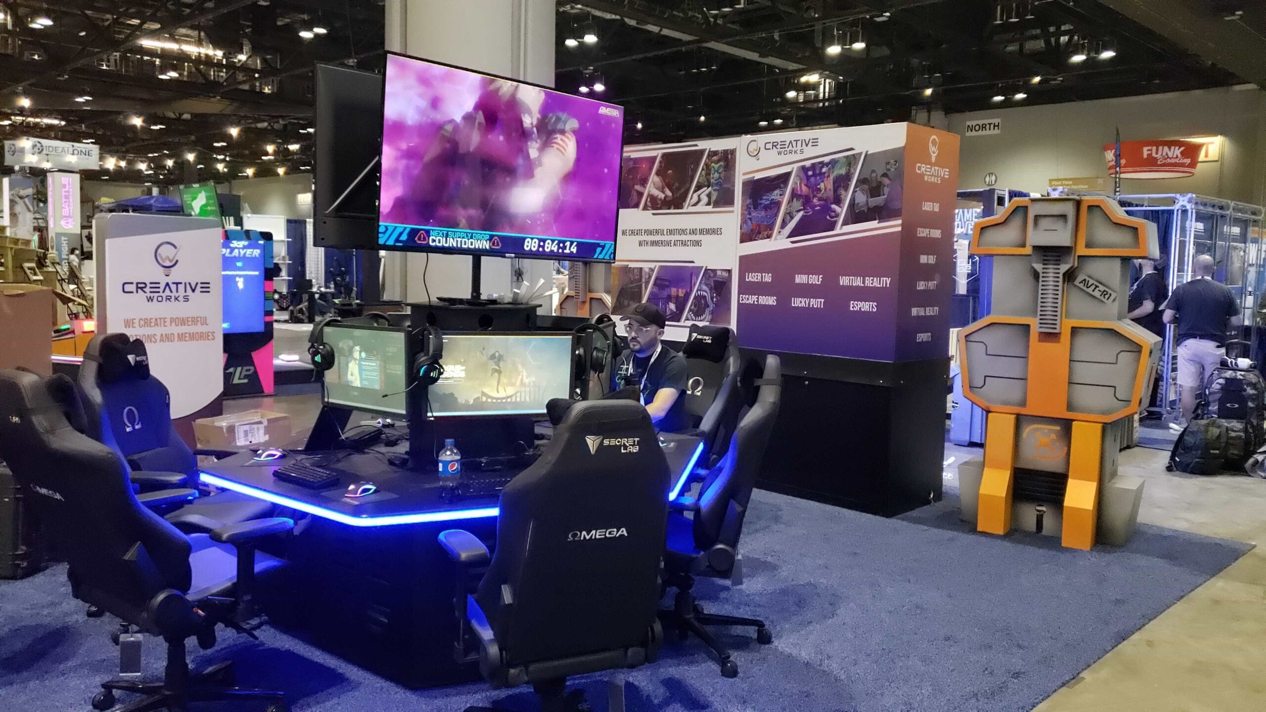 ggCircuit setting up an OMEGA Faction for IAAPA 2021